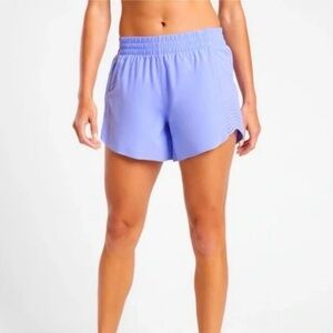 ATHLETA Periwinkle Hustle 4.5” Running Workout Shorts Size S